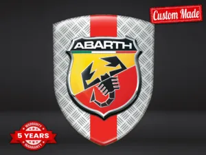 Fiat Abarth Stickers Bombés Style Racing Décalcos Bombés Perso